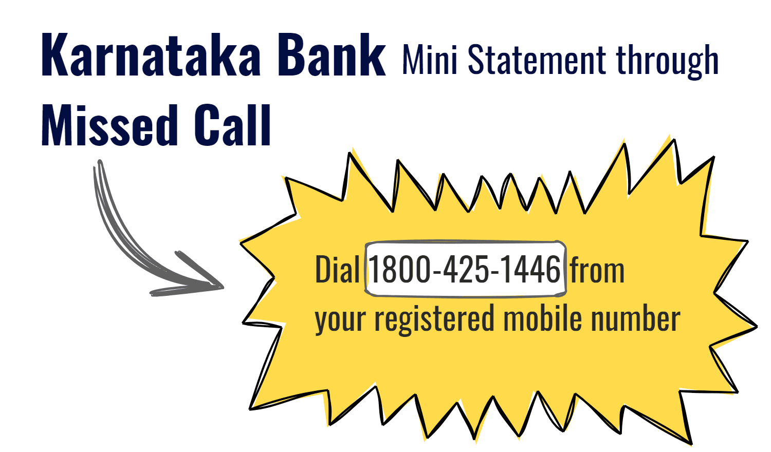 Karnataka Bank Mini Statement Through Missed Call